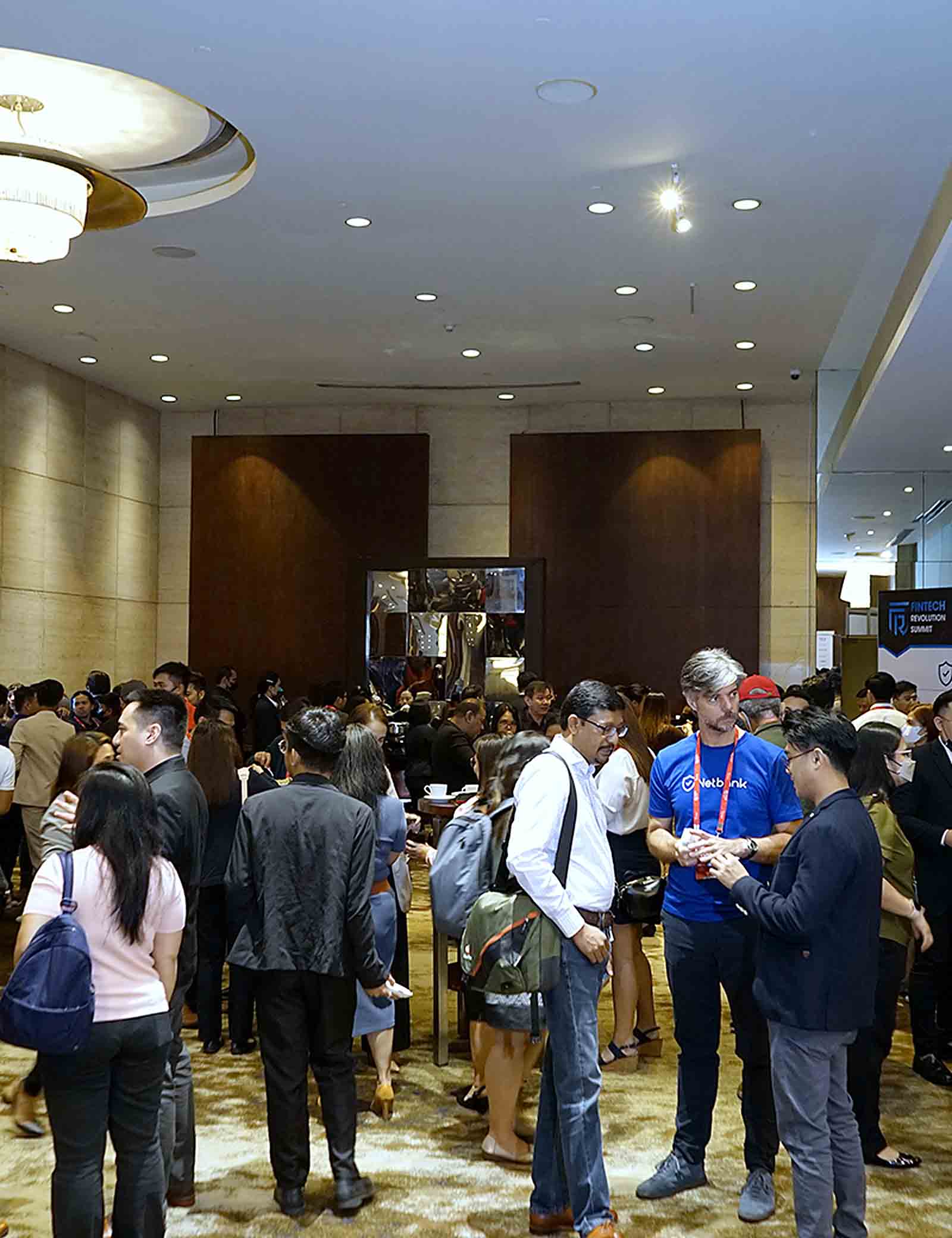Business meeting at Fintech Revolution Summit